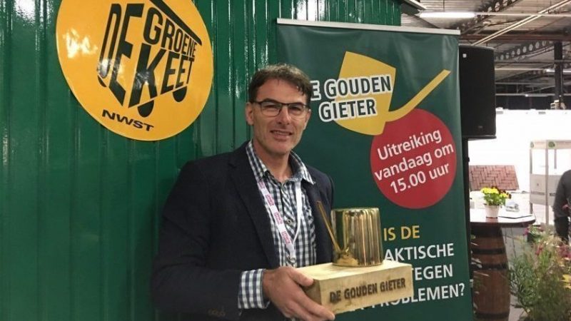 Drijvend terras van Aardoom Hoveniers wint de Gouden Gieter 2019!